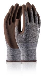 Rukavice NATURE TOUCH hnědé s prodejní etiketou