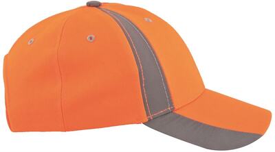 Baseballová čepice TWINKLE s reflexními pruhy oranžová