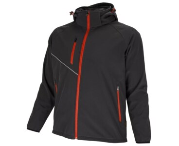 Bunda softshell FORCE black/red