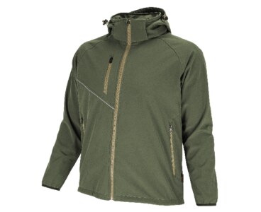 Bunda softshell FORCE green/sand