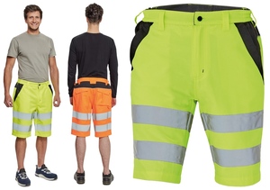 výstražné pracovní kraťasy
