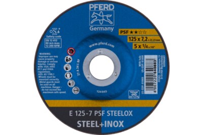 Kotouč hrubovací 125 x 7 x 22 PSF STEELOX