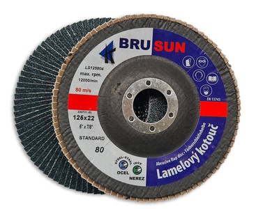 Lamelový talíř 125, 80 BRUSUN STANDARD