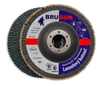 Lamelový talíř 125, 60 BRUSUN STANDARD