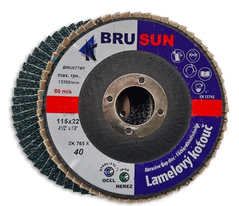 Lamelový talíř 115, 40 BRUSUN STANDARD