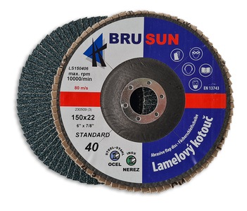 Lamelový talíř 150, 40 BRUSUN STANDARD