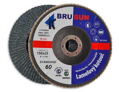 Lamelový talíř 150, 60 BRUSUN STANDARD