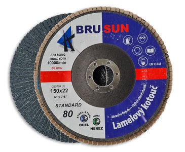 Lamelový talíř 150, 80 BRUSUN STANDARD