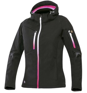 Bunda dámská softshell CREATRON černo-růžová (XS-3XL)