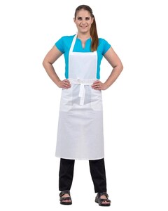 Zástěra s laclem dámská, bílá