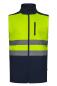 Vesta softshell, navy/HI-VIS žlutá (S-3XL)