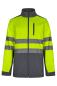 Bunda softshell, šedá/HI-VIS žlutá (S-3XL)