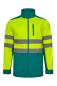Bunda softshell, zelená/HI-VIS žlutá (4XL-5XL)