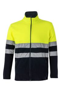 Bunda fleece, navy/HI-VIS žlutá (S-3XL)