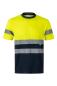 Tričko s reflexními pruhy, navy/HI-VIS žlutá (4XL-5XL)
