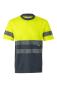 Tričko s reflexními pruhy, šedá/HI-VIS žlutá (S-3XL)