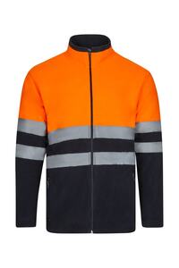 Bunda fleece, navy/HI-VIS oranžová (S-3XL)