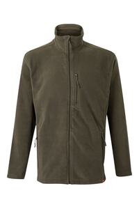 Bunda fleece, khaki zelená 03