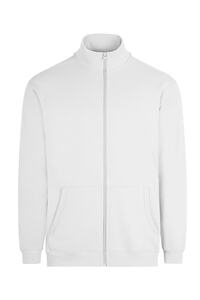 Mikina na zip COOPER, bílá 00 (4XL-5XL)