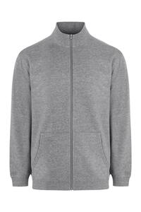 Mikina na zip COOPER, světle šedá 202 (4XL-5XL)