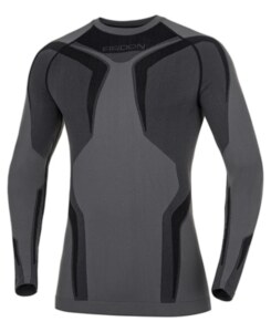Funkční tričko s dlouhým rukávem ATROCLIM tmavě šedá