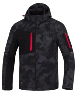 Bunda softshell CREATRON®CAMO černá