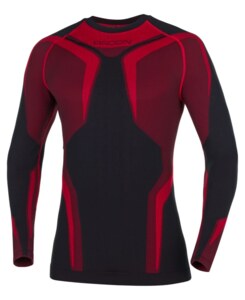 Funkční tričko s dlouhým rukávem ATROCLIM červená