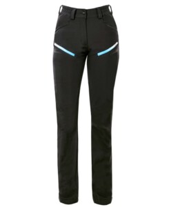 Kalhoty dámské softshell CREATRON černo-modré (34-48)