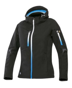 Bunda dámská softshell CREATRON černo-modrá (XS-3XL)