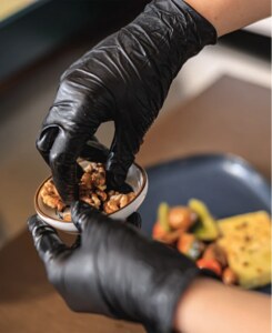 Rukavice nepudrované Clara Black Nitrile (100ks/bal.) černá