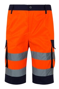 Bermudy dvoubarevné, nám. modrá/Hi-Vis oranžová 01/19