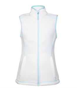 Vesta fleece dámská JANETTE, bílá
