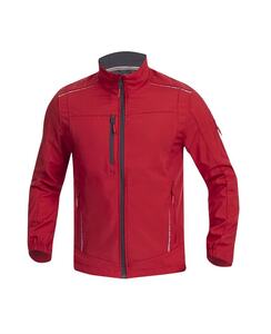 Bunda softshell VISION, červená (S-3XL)