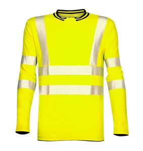 Tričko s dlouhým rukávem SIGNAL žluté