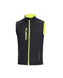 Vesta softshellová VISION, černo-žlutá (XS-3XL)