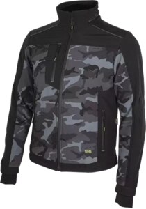 Bunda BNN softshell CAMOS black/grey