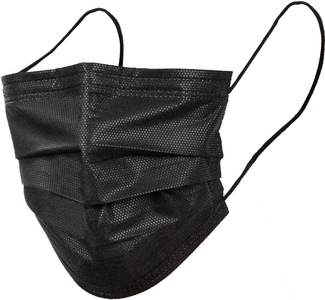 Rouška 3vr černá  HYGOTRENDY VIRAZON 50ks