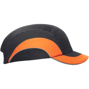 Čepice HARDCAP A1+, 5cm černá/HV oranžová